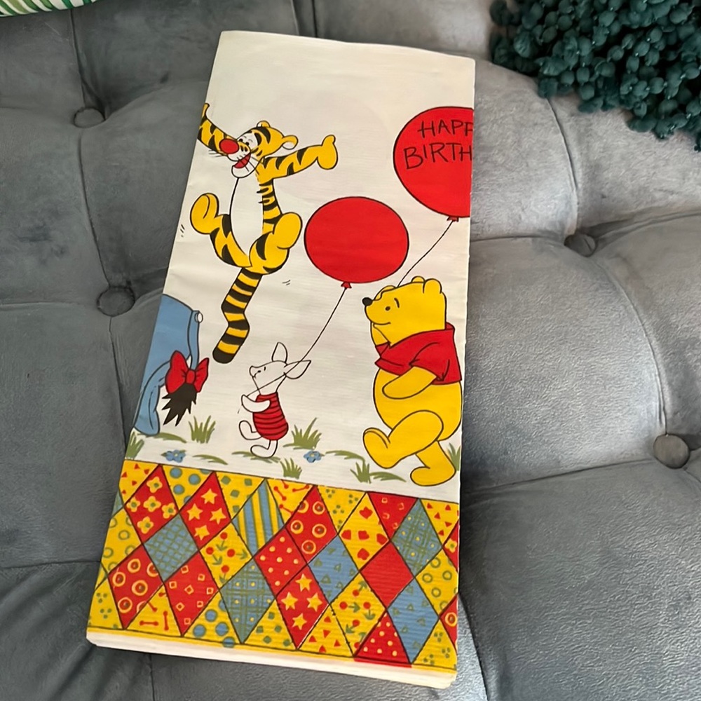 Vintage Winnie the Pooh tablecloth